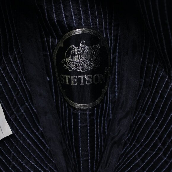 VTG Stetson Fedora Mens size 7 1/4 Gray & Red Wool Blend Classic Casual Hat Cap - Picture 11 of 12